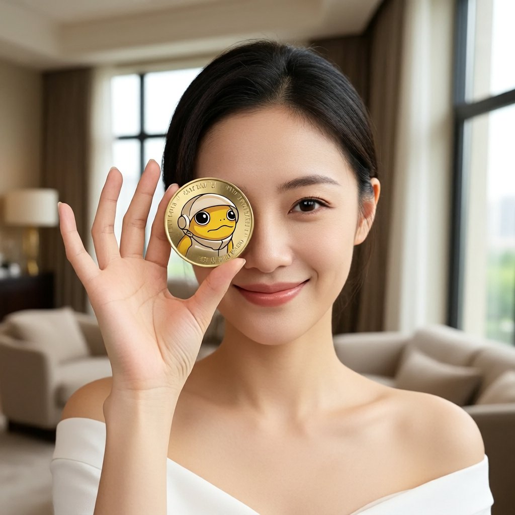 Turbo (TURBO) — gold cryptocurrency coin price illustration