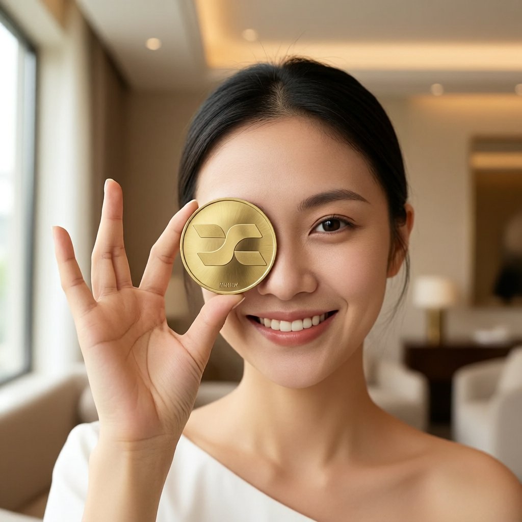 Unitas Gold (XGLD) — ілюстрація золотої крипто-монети та ціни