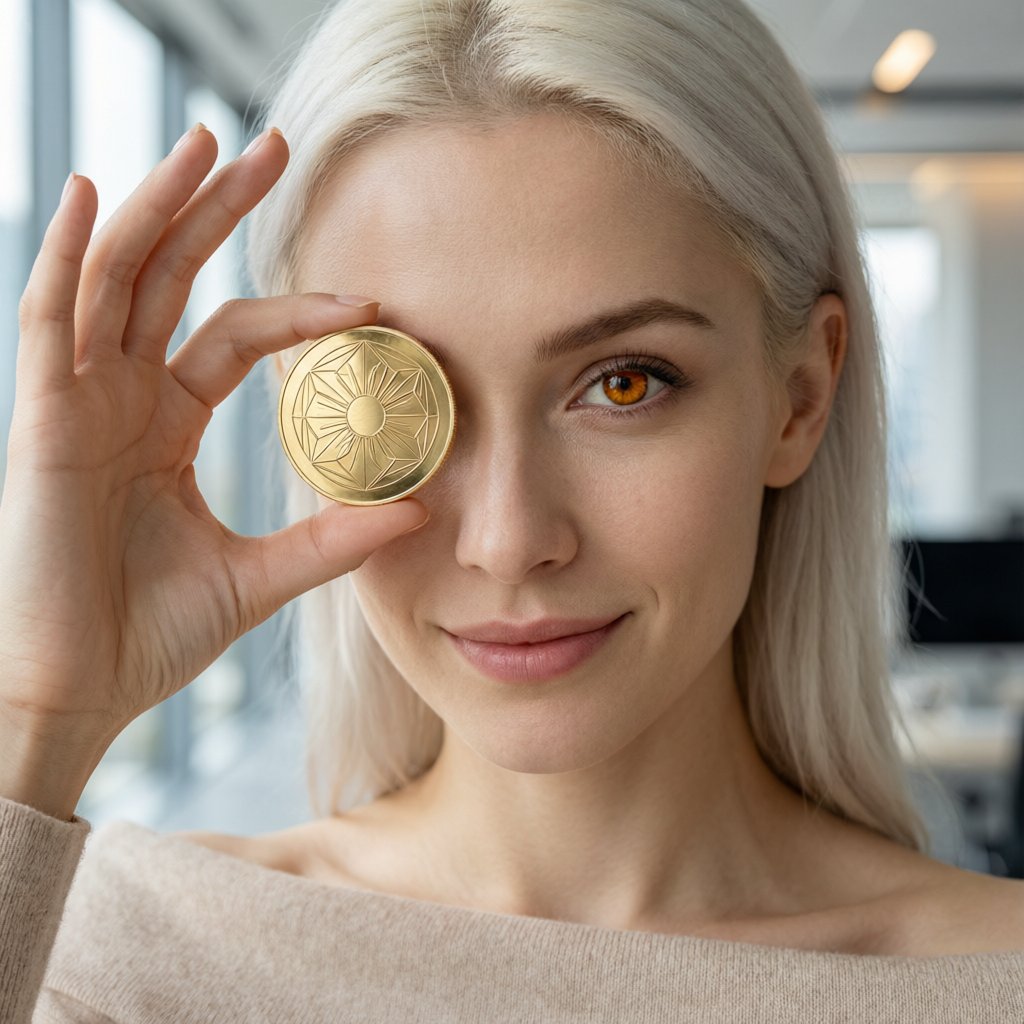 USD1 (USD1) — gold cryptocurrency coin price illustration