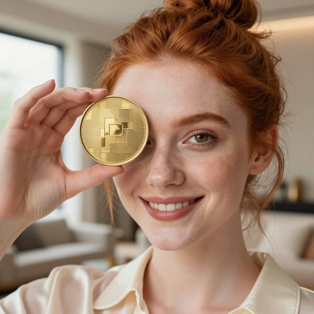 USDtb (USDTB) — ілюстрація золотої крипто-монети та ціни